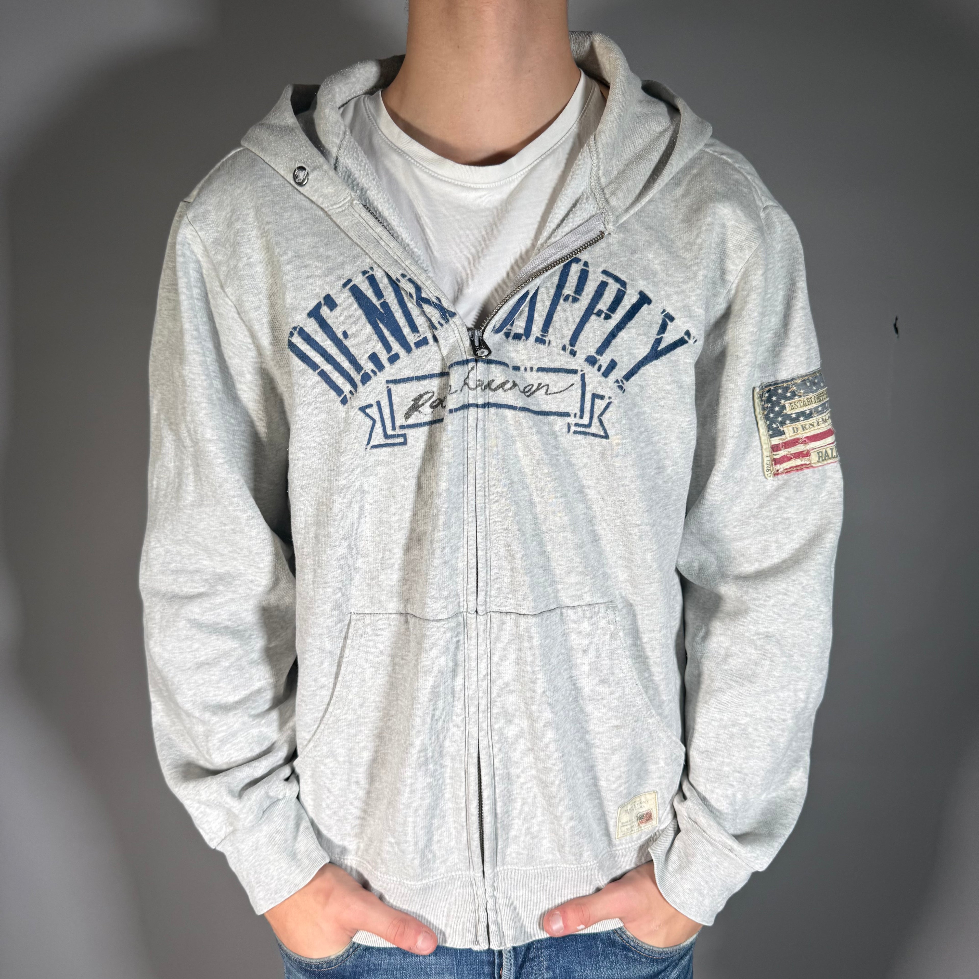 Ralph Lauren Zip-Up Hoodie - L